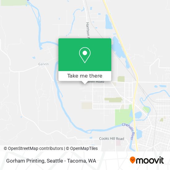 Gorham Printing map