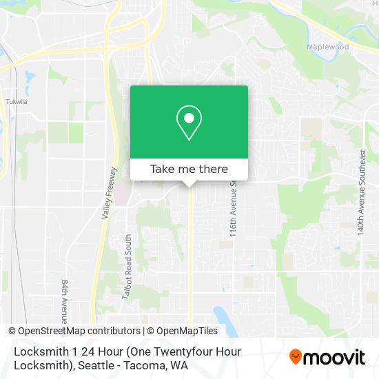 Locksmith 1 24 Hour (One Twentyfour Hour Locksmith) map