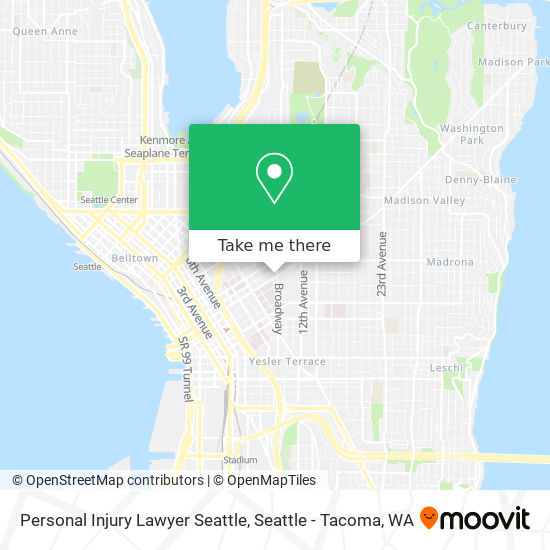 Personal Injury Lawyer Seattle map