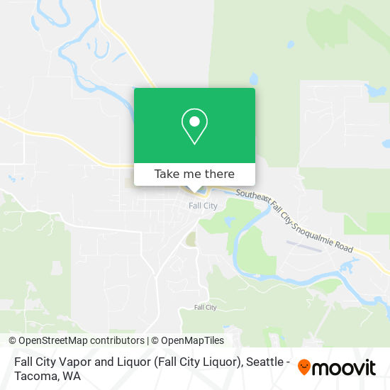 Mapa de Fall City Vapor and Liquor (Fall City Liquor)