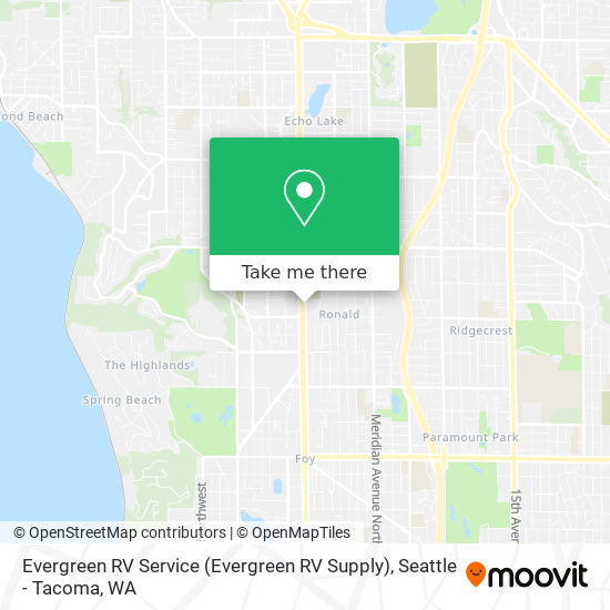 Mapa de Evergreen RV Service (Evergreen RV Supply)