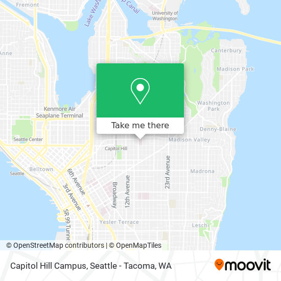 Mapa de Capitol Hill Campus