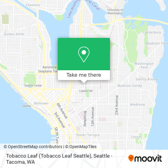 Tobacco Leaf (Tobacco Leaf Seattle) map