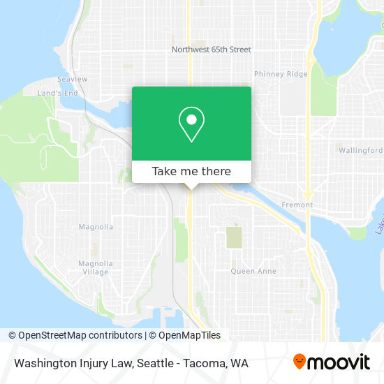 Mapa de Washington Injury Law