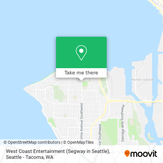 Mapa de West Coast Entertainment (Segway in Seattle)