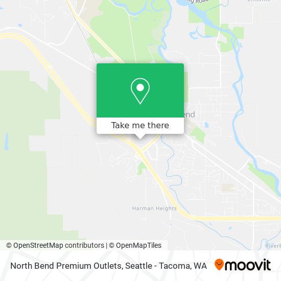 North Bend Premium Outlets map