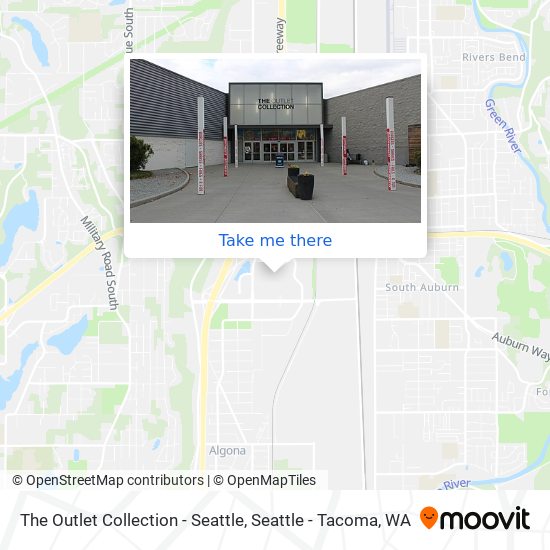 Mapa de The Outlet Collection - Seattle
