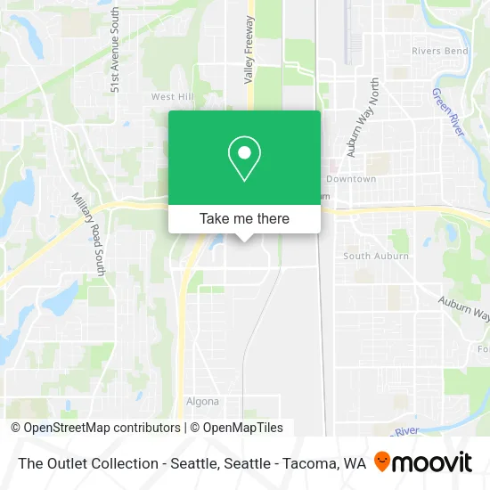 The Outlet Collection - Seattle map