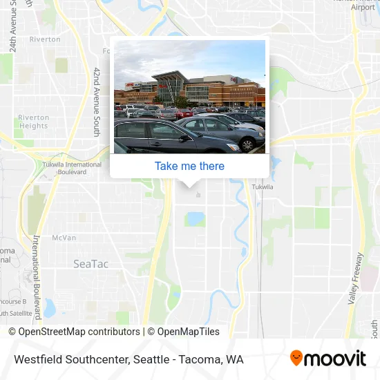 Mapa de Westfield Southcenter