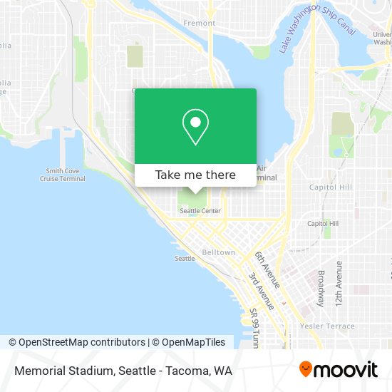 Memorial Stadium map