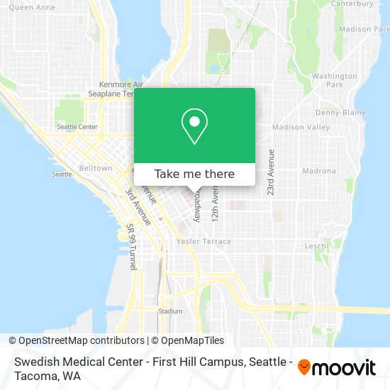 Swedish Medical Center - First Hill Campus map
