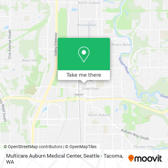 Mapa de Multicare Auburn Medical Center
