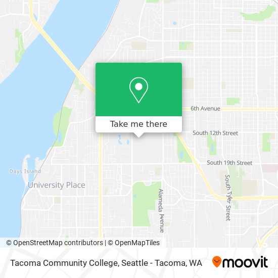 Mapa de Tacoma Community College