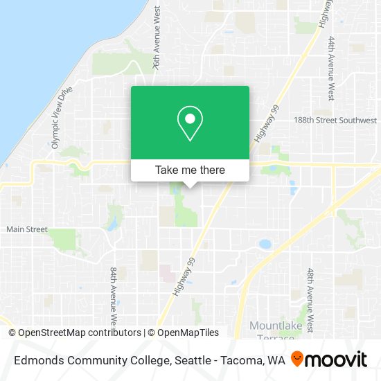 Mapa de Edmonds Community College