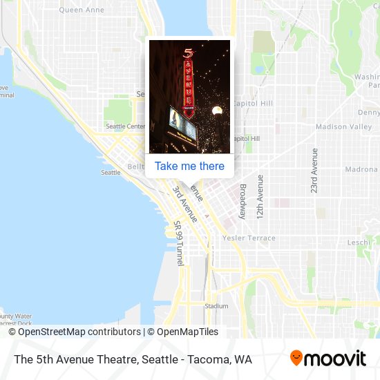 The 5th Avenue Theatre map