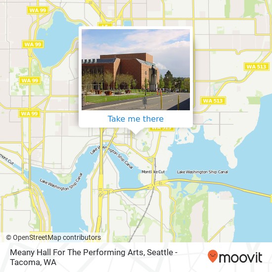 Mapa de Meany Hall For The Performing Arts