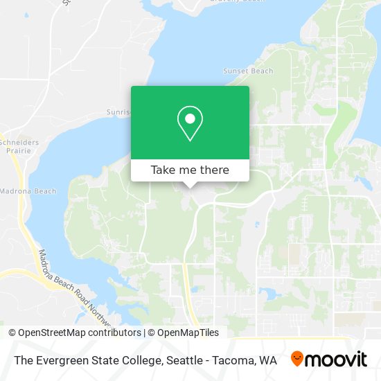 The Evergreen State College map