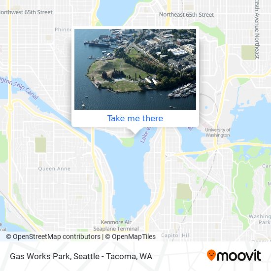 Gas Works Park map
