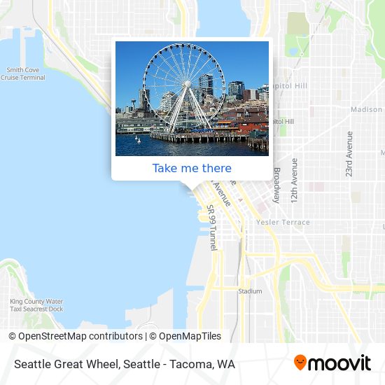 Mapa de Seattle Great Wheel