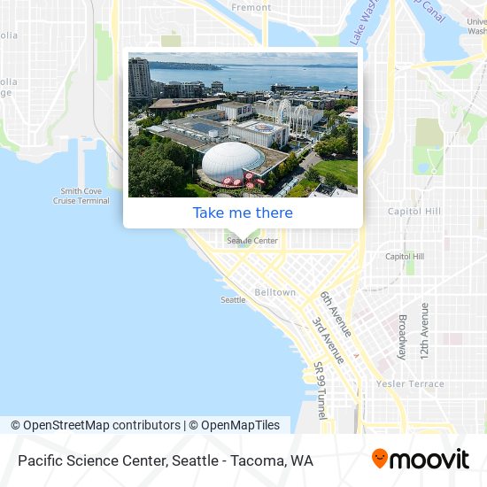 Pacific Science Center map