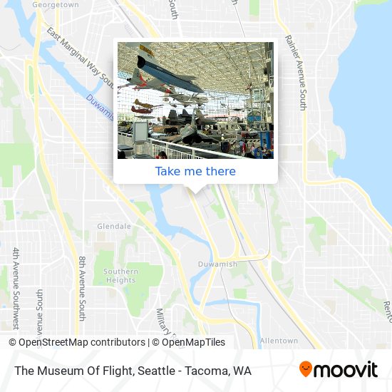 The Museum Of Flight map