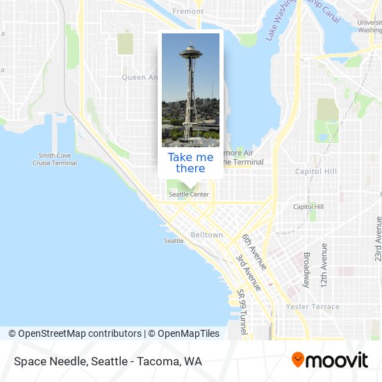 Mapa de Space Needle