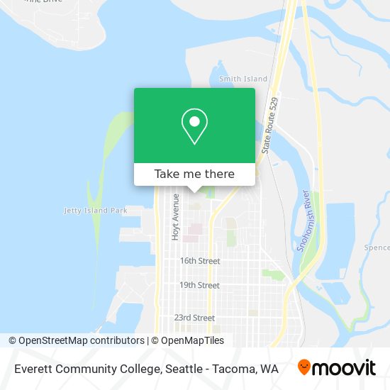 Everett Community College map