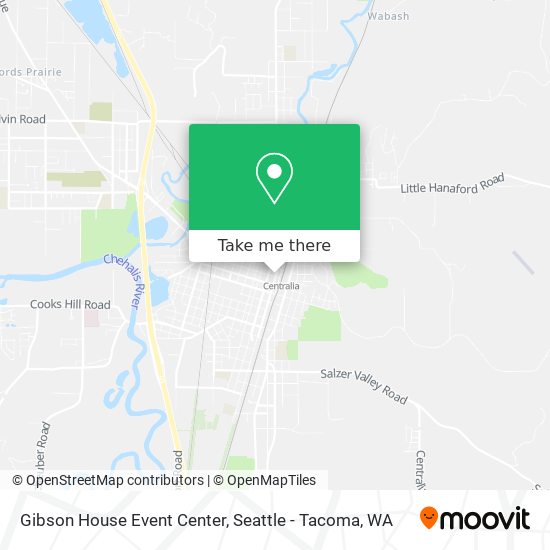 Mapa de Gibson House Event Center