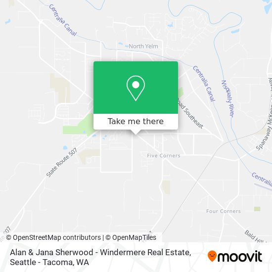 Alan & Jana Sherwood - Windermere Real Estate map