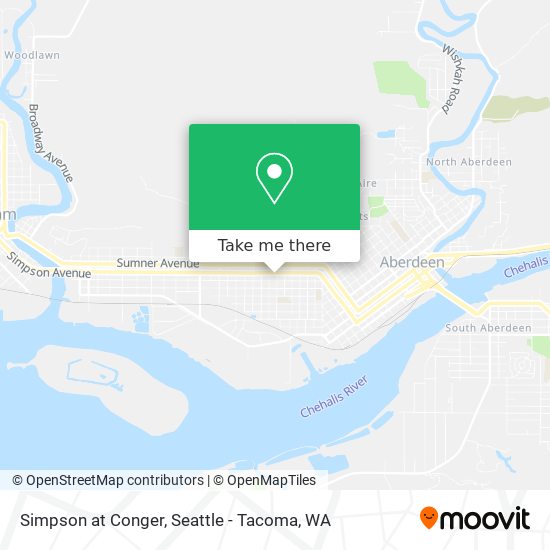 Simpson at Conger map
