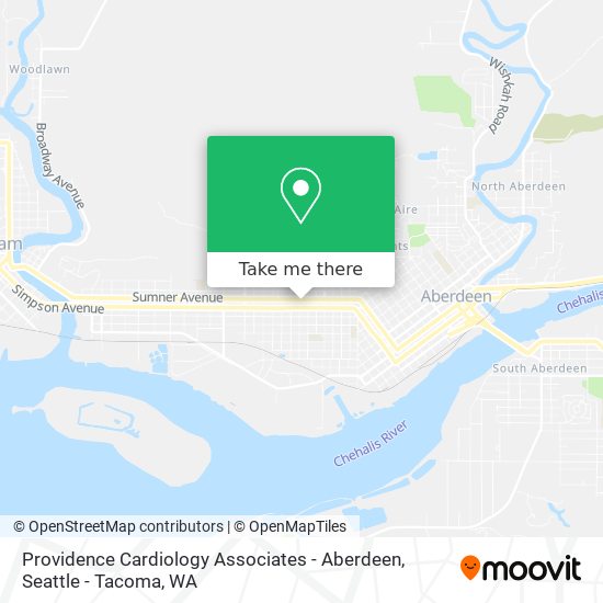 Providence Cardiology Associates - Aberdeen map