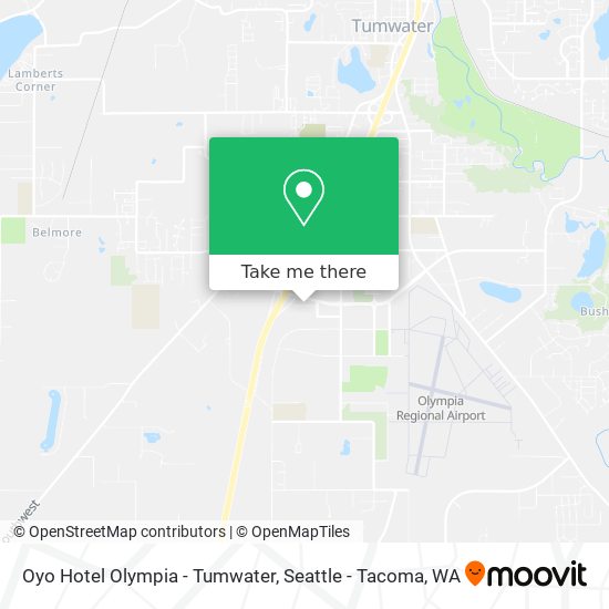 Mapa de Oyo Hotel Olympia - Tumwater