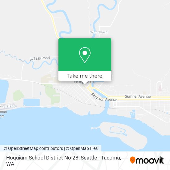 Hoquiam School District No 28 map