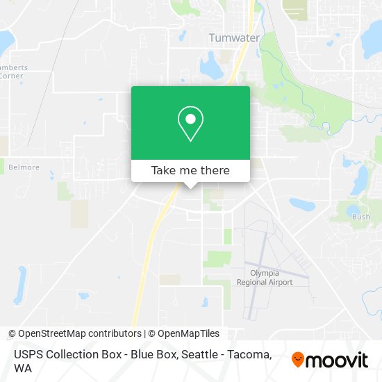 USPS Collection Box - Blue Box map