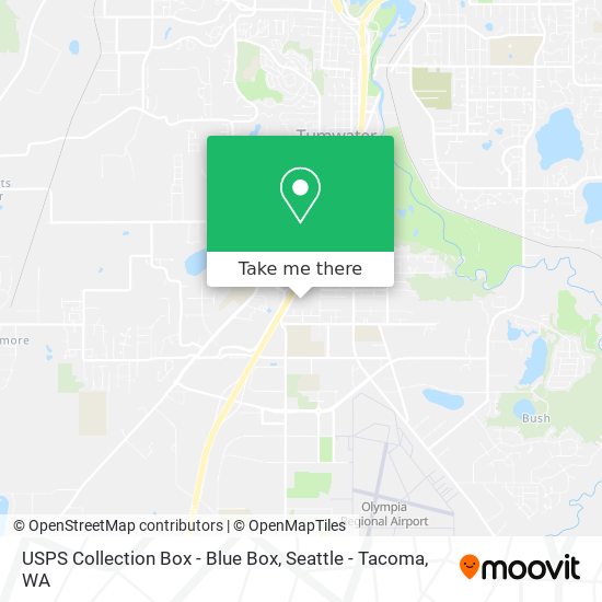 USPS Collection Box - Blue Box map