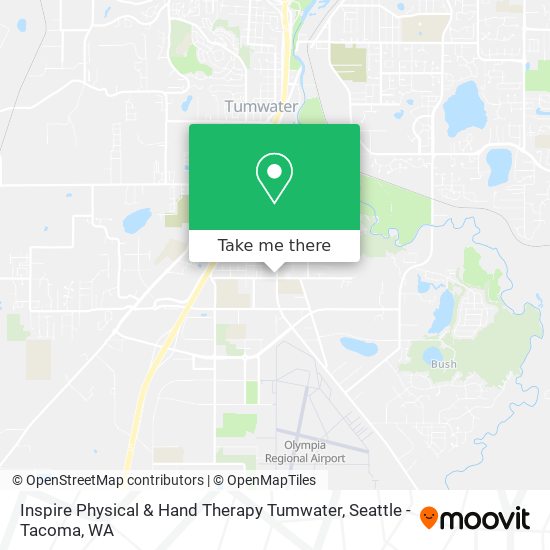 Mapa de Inspire Physical & Hand Therapy Tumwater