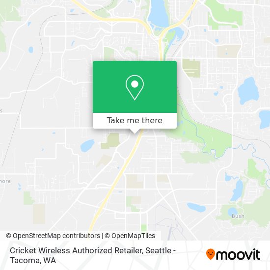 Mapa de Cricket Wireless Authorized Retailer