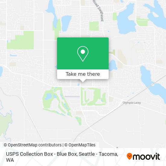 USPS Collection Box - Blue Box map