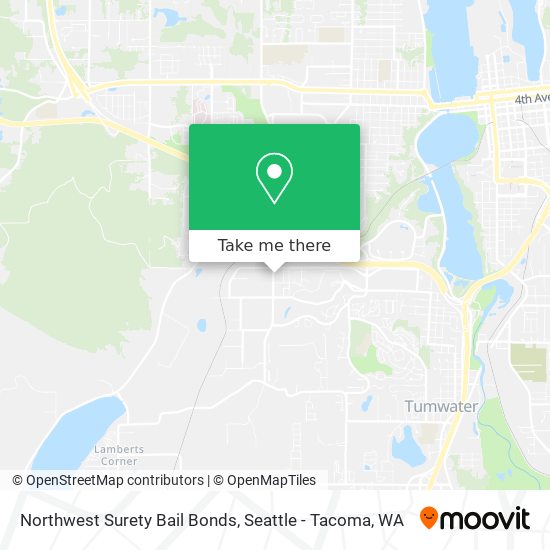 Northwest Surety Bail Bonds map