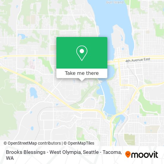 Mapa de Brooks Blessings - West Olympia
