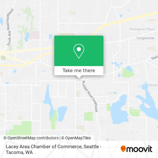 Lacey Area Chamber of Commerce map