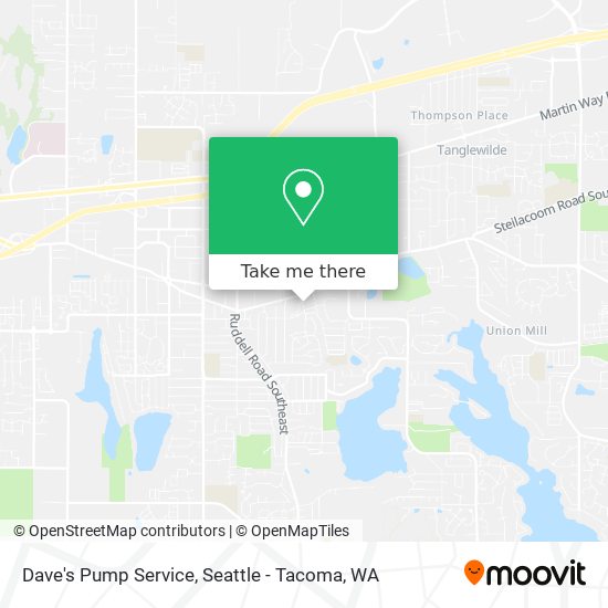 Dave's Pump Service map