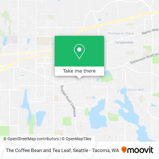 The Coffee Bean and Tea Leaf map
