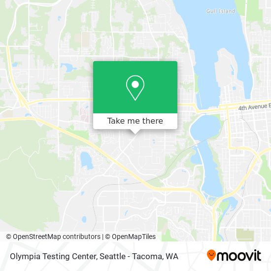 Olympia Testing Center map