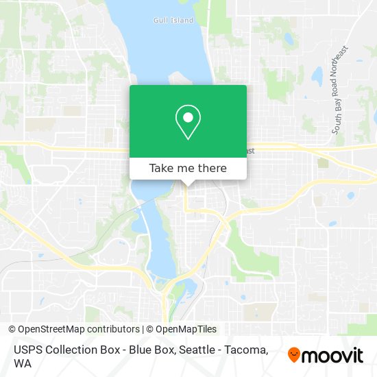 USPS Collection Box - Blue Box map