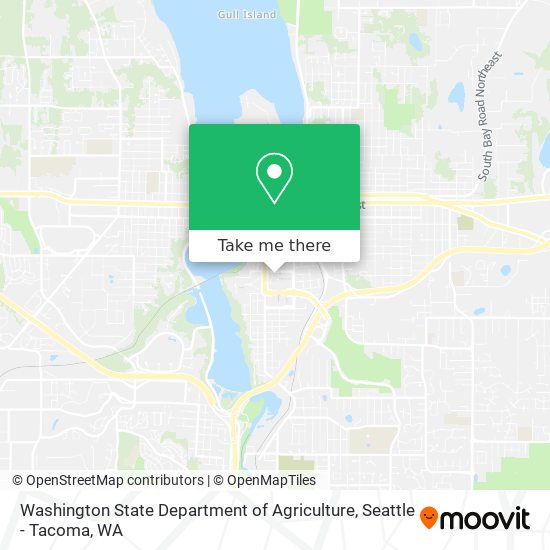 Washington State Department of Agriculture map