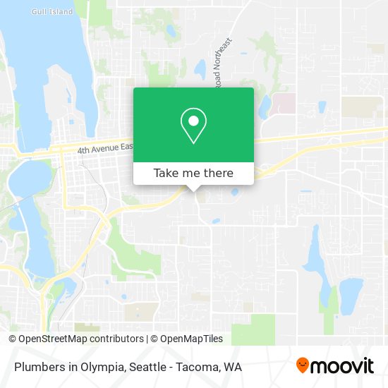 Plumbers in Olympia map