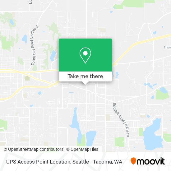 UPS Access Point Location map