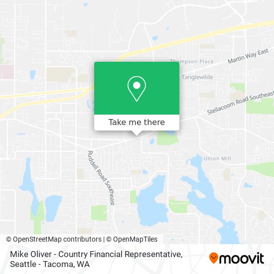 Mapa de Mike Oliver - Country Financial Representative