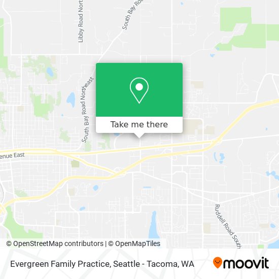 Evergreen Family Practice map